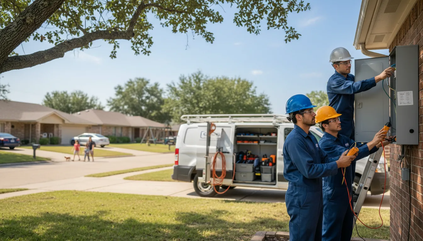Certified electrician providing emergency electrical services in Lost Nation, IA